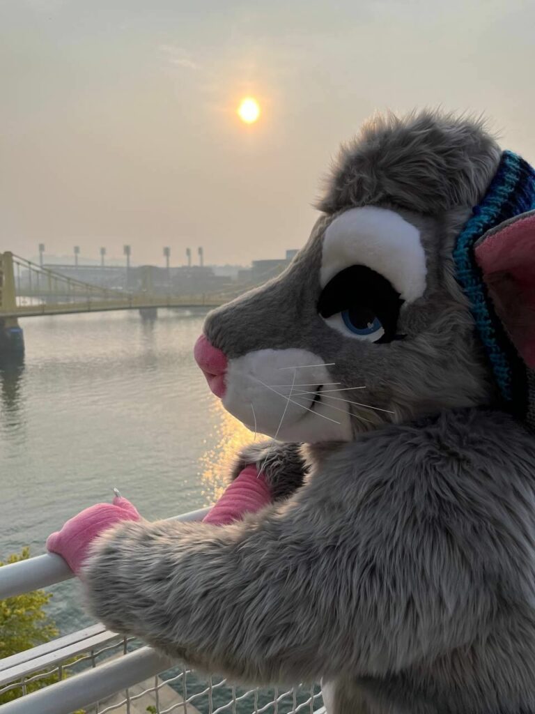 Character looking out on the horizon, by Furnal Equinox 2023 Guest of Honour Cheetahpaws
